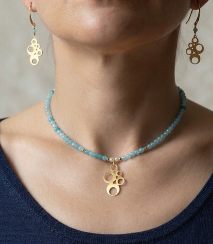 Collana donna orecchini in - collana,