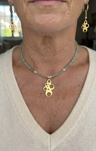 Collana donna orecchini - e,